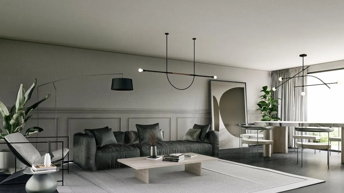 Sala de la Casa Laurel en Zona Country, Villahermosa (imagen ilustrativa)