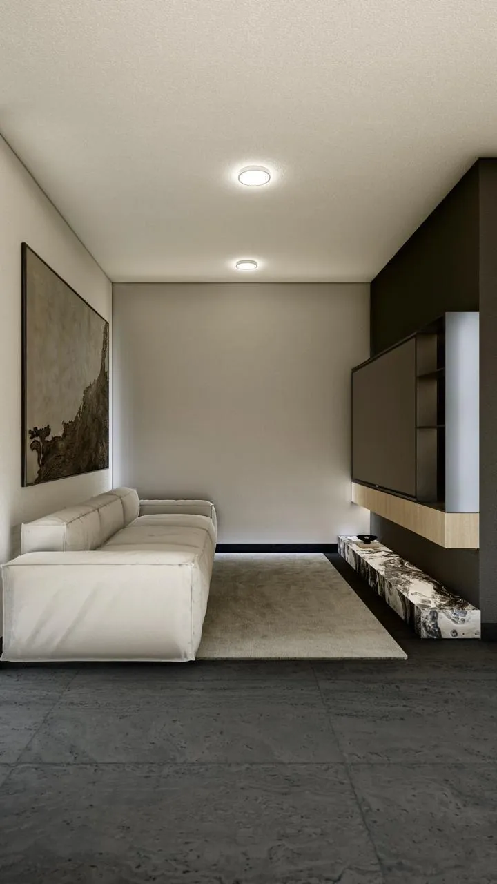Family room de la Casa Laurel en Zona Country, Villahermosa (imagen ilustrativa)