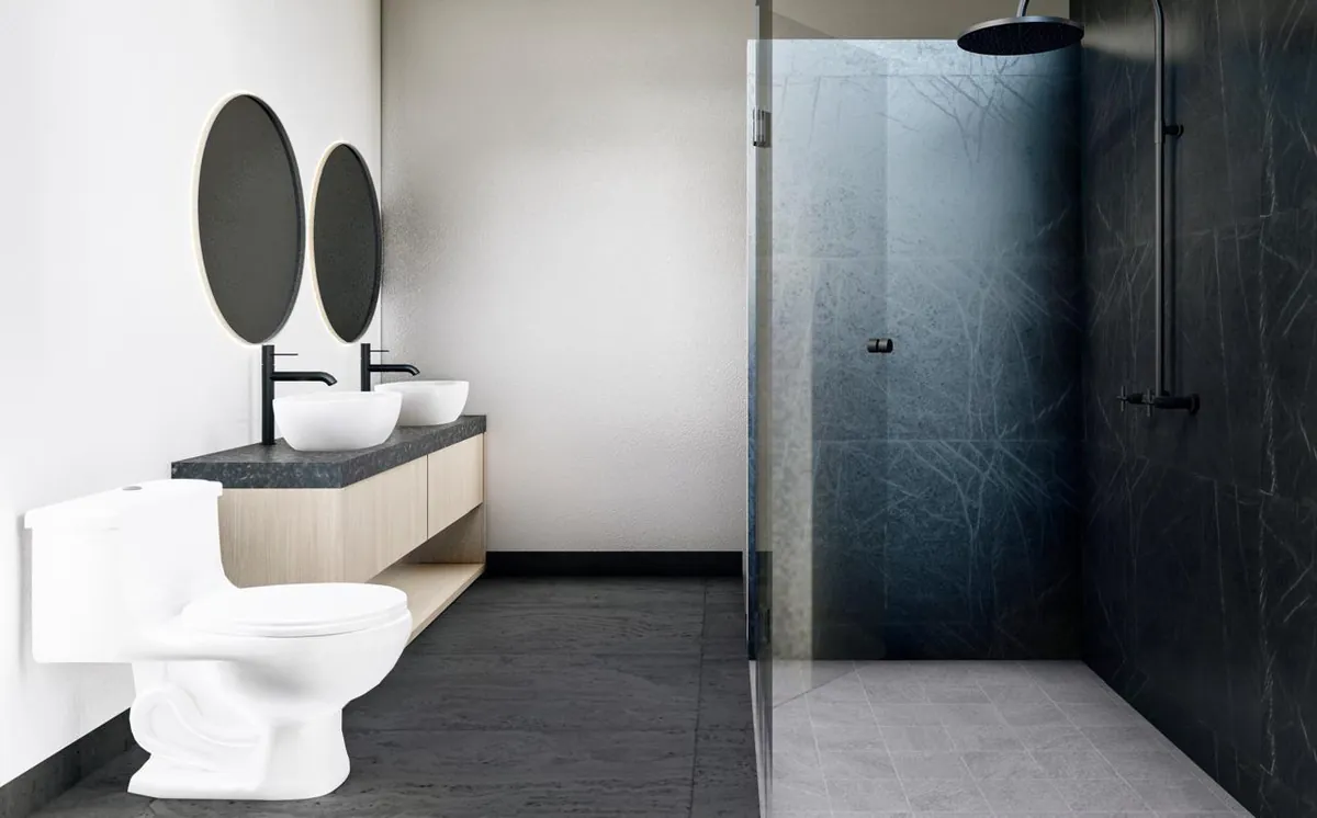 Baño de la Casa Laurel en Zona Country, Villahermosa (imagen ilustrativa)